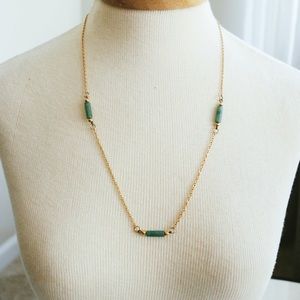 Gold & Jade Necklace